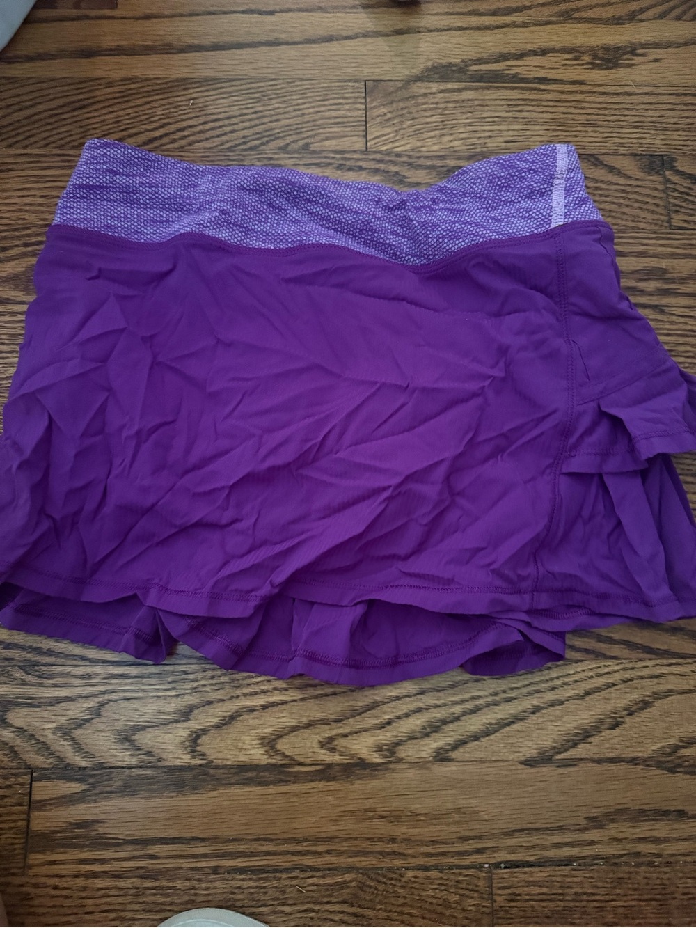 Ivivva Purple Layered Active Skort with Textured Waistband